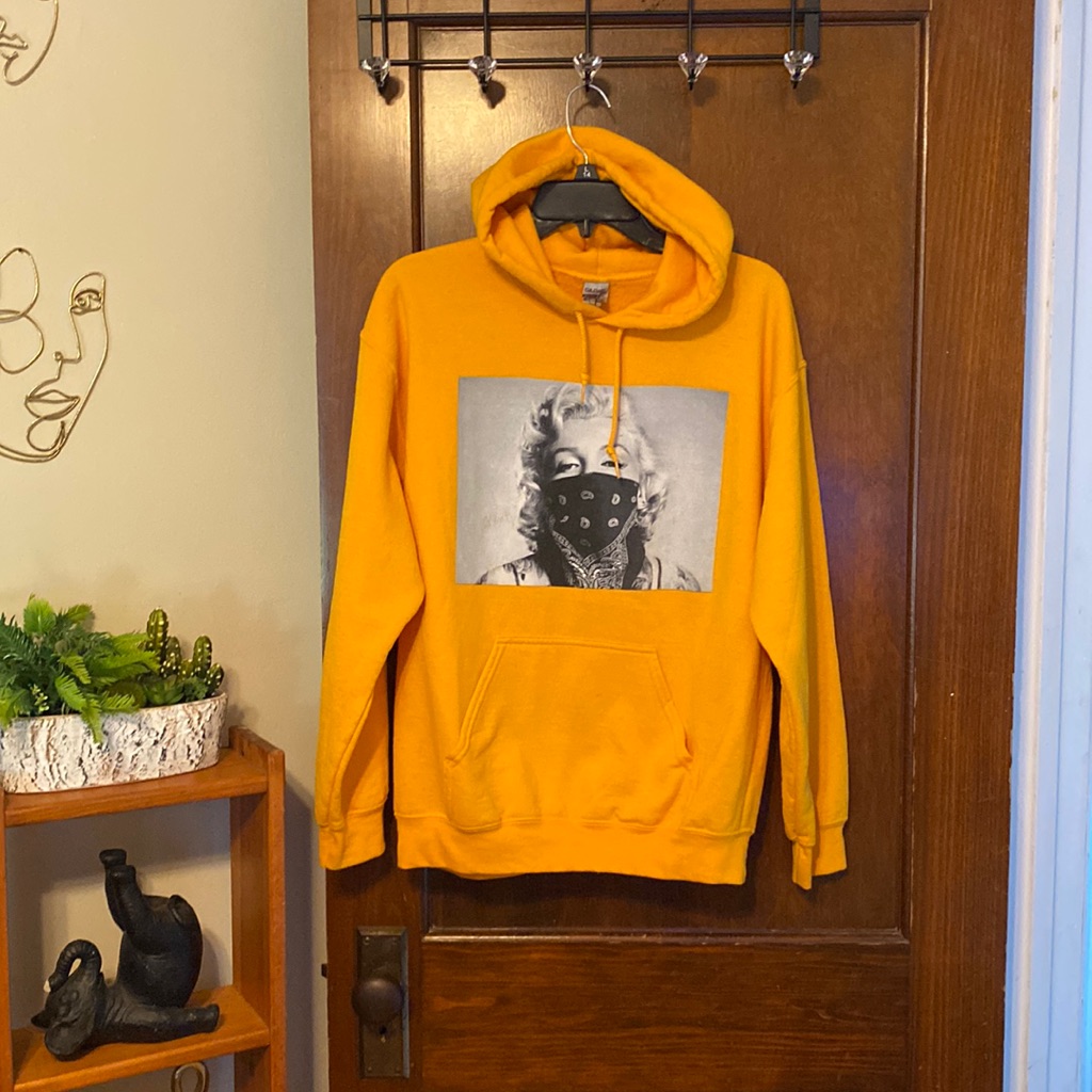 Gold Marilyn Monroe Hoodie